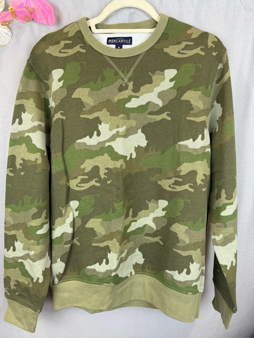 J. Crew Mercantile Camo Sweatshirt- Size Medium